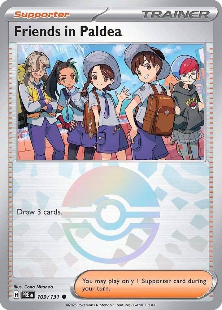 Friends in Paldea (109/131) (Poke Ball Pattern) [Scarlet & Violet: Prismatic Evolutions] | Anubis Games and Hobby