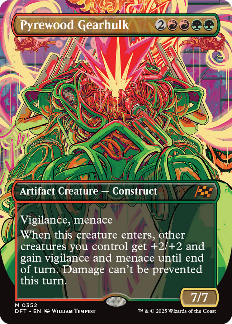 Pyrewood Gearhulk (Borderless) [Aetherdrift] | Anubis Games and Hobby