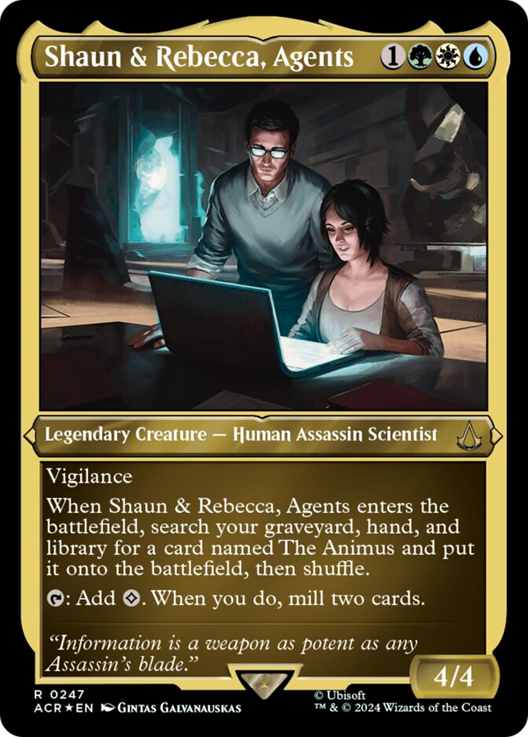 Shaun & Rebecca, Agents (Foil Etched) [Assassin's Creed] | Anubis Games and Hobby