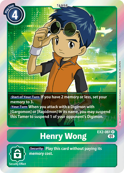 Henry Wong [EX2-061] [Digital Hazard] | Anubis Games and Hobby