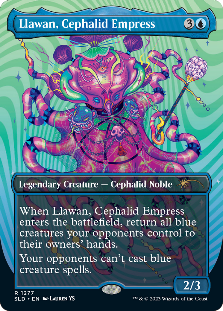 Llawan, Cephalid Empress (Borderless) [Secret Lair Drop Series] | Anubis Games and Hobby