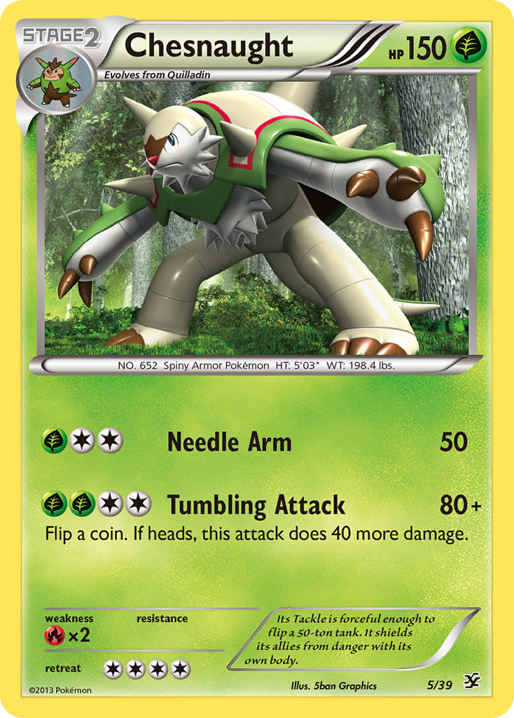 Chesnaught (5/39) [XY: Kalos Starter Set] | Anubis Games and Hobby
