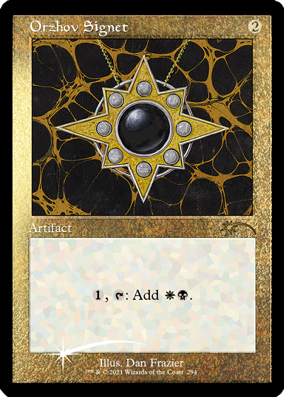 Orzhov Signet (Retro) (Foil Etched) [Secret Lair Drop Series] | Anubis Games and Hobby