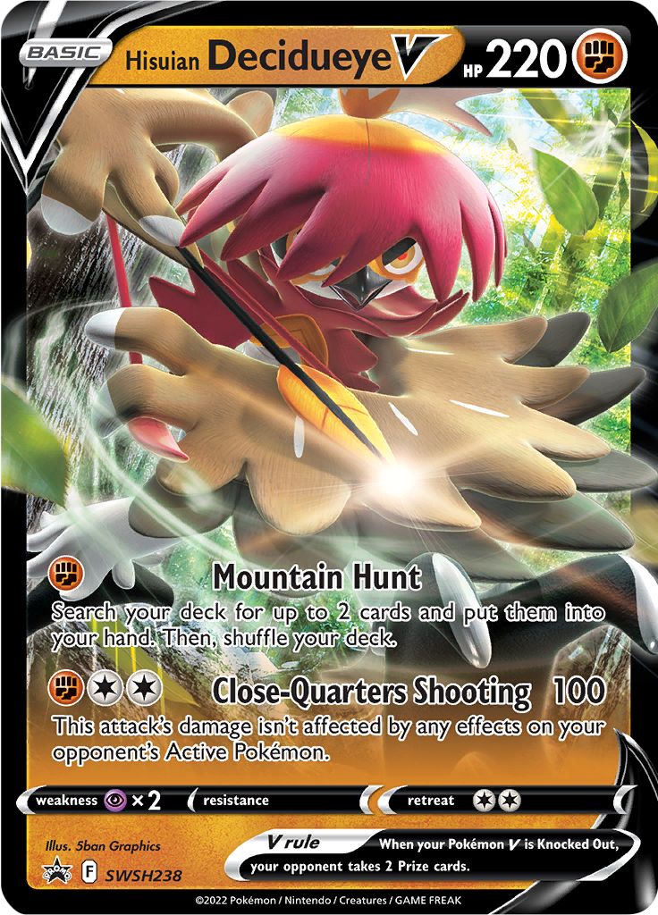 Hisuian Decidueye V (SWSH238) [Sword & Shield: Black Star Promos] | Anubis Games and Hobby