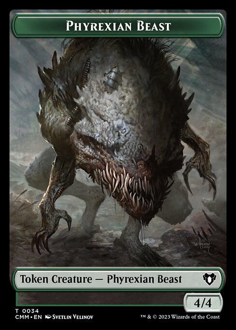 Eldrazi Scion // Phyrexian Beast Double-Sided Token [Commander Masters Tokens] | Anubis Games and Hobby