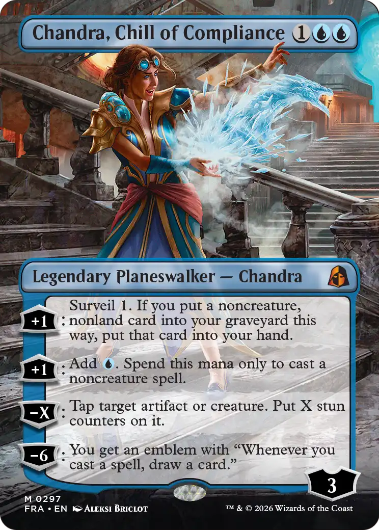 Chandra, Chill of Compliance (Borderless) [Reality Fracture] | Anubis Games and Hobby