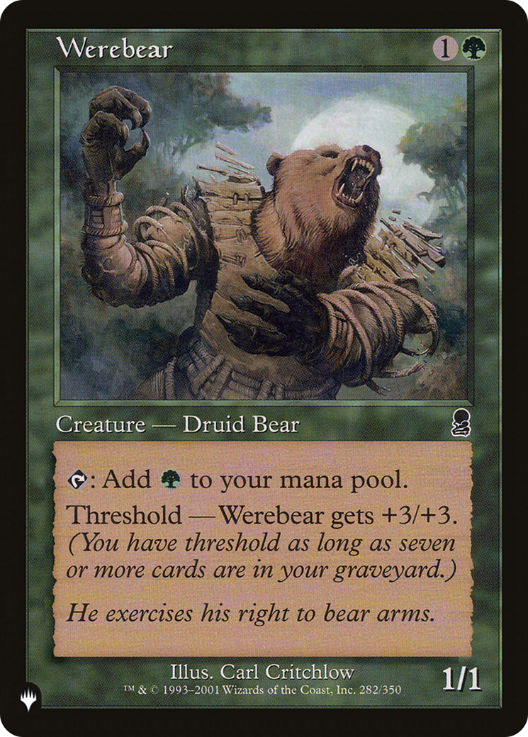 Werebear [The List Reprints] | Anubis Games and Hobby