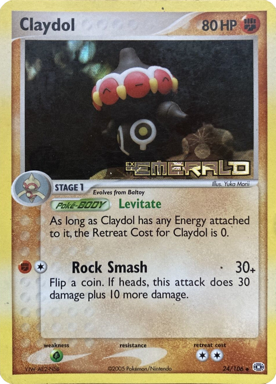 Claydol (24/106) (Stamped) [EX: Emerald] | Anubis Games and Hobby