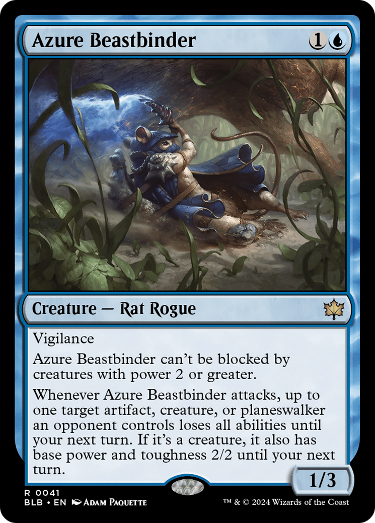 Azure Beastbinder [Bloomburrow] | Anubis Games and Hobby