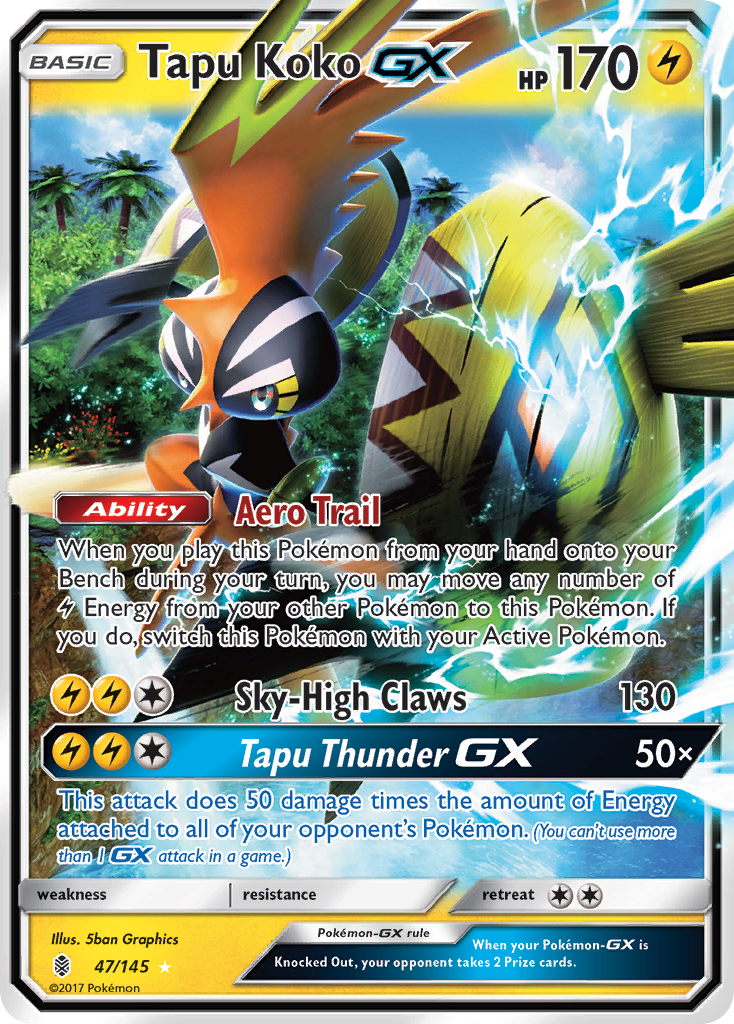 Tapu Koko GX (47/145) [Sun & Moon: Guardians Rising] | Anubis Games and Hobby