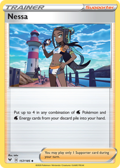 Nessa (157/185) [Sword & Shield: Vivid Voltage] | Anubis Games and Hobby