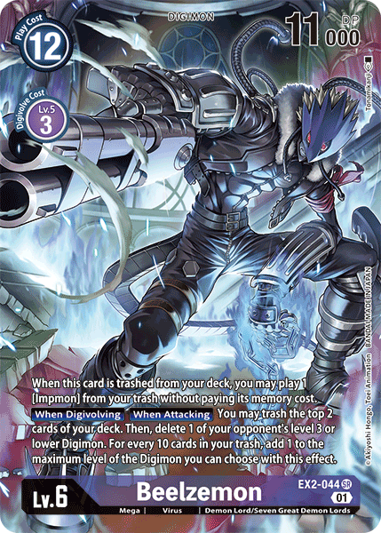 Beelzemon [EX2-044] (Alternate Art) [Digital Hazard] | Anubis Games and Hobby