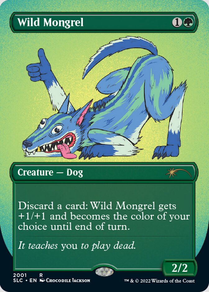 Wild Mongrel (Borderless) [Secret Lair Countdown Kit] | Anubis Games and Hobby