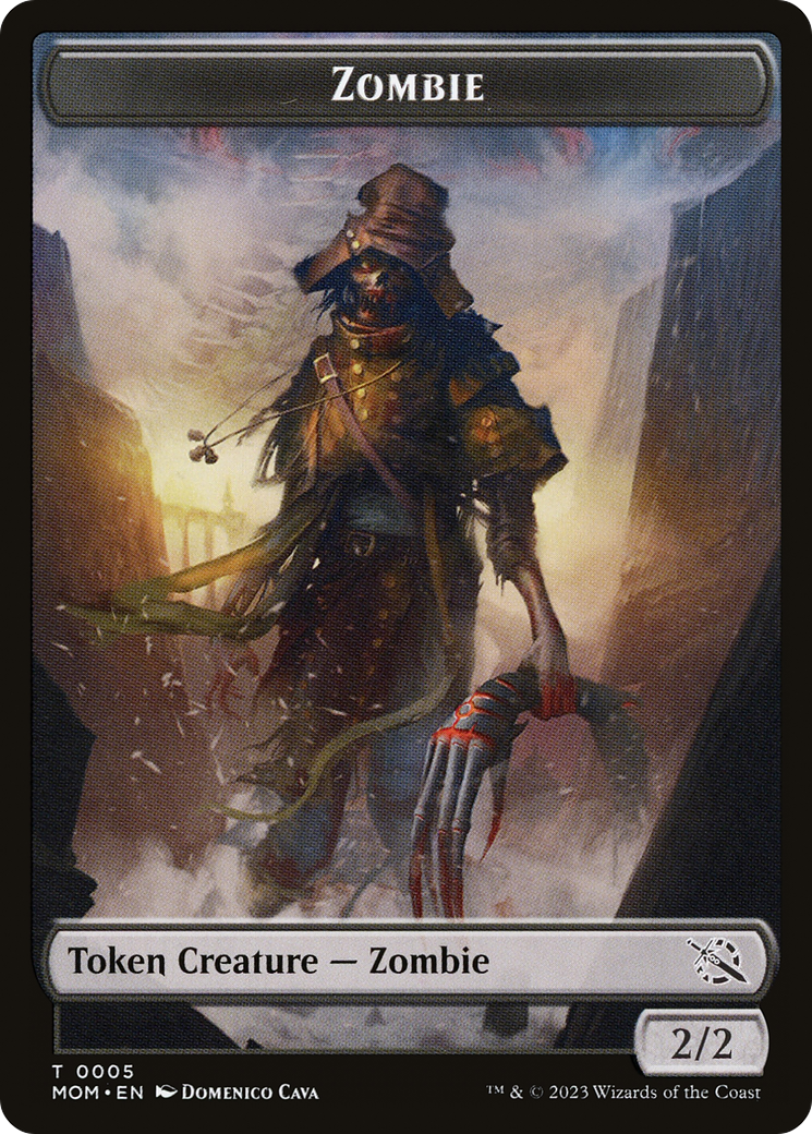 Treasure (21) // Zombie Double-Sided Token [March of the Machine Tokens] | Anubis Games and Hobby