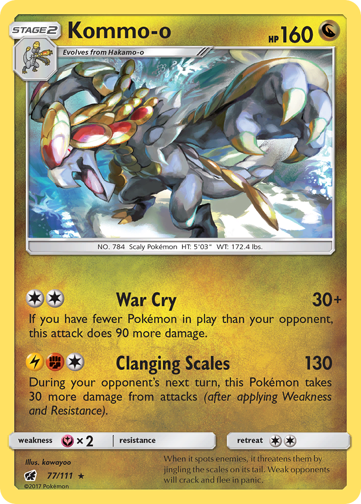 Kommo-o (77/111) [Sun & Moon: Crimson Invasion] | Anubis Games and Hobby