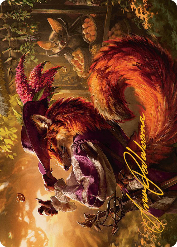 Mr. Foxglove Art Card (Gold-Stamped Signature) [Bloomburrow Art Series] | Anubis Games and Hobby