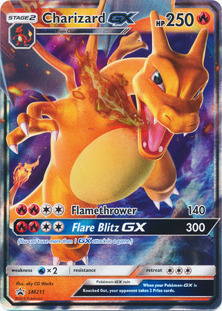 Charizard GX (SM211) (Jumbo Card) [Sun & Moon: Black Star Promos] | Anubis Games and Hobby