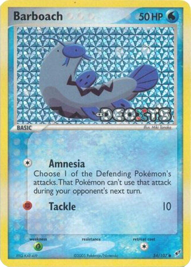 Barboach (54/107) (Stamped) [EX: Deoxys] | Anubis Games and Hobby