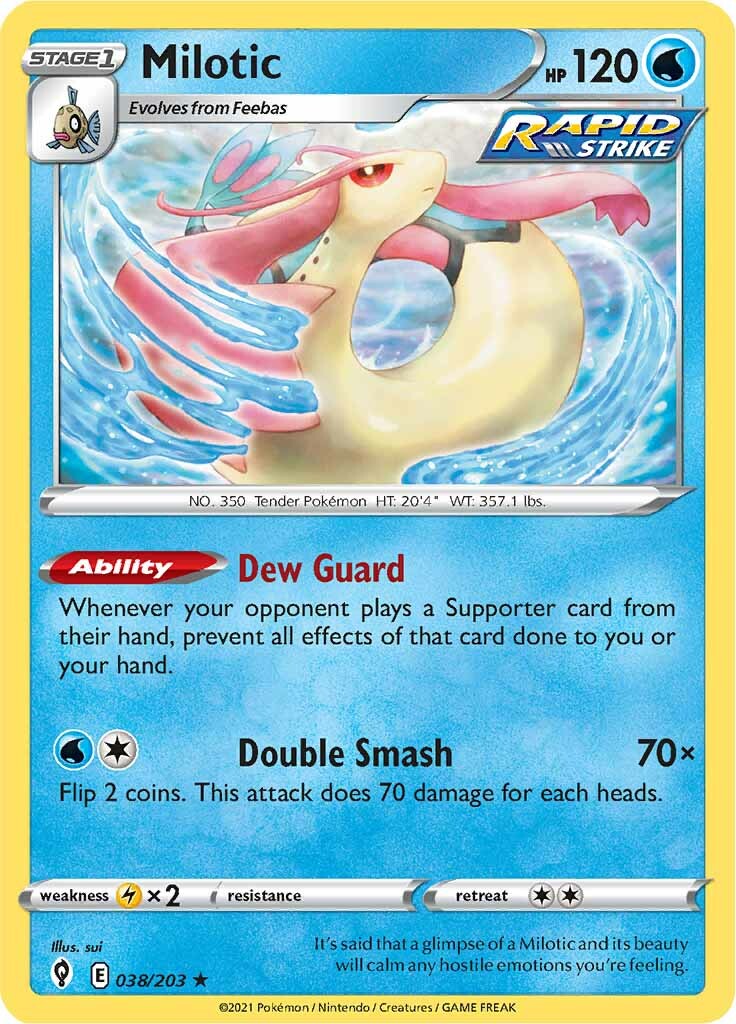 Milotic (038/203) [Sword & Shield: Evolving Skies] | Anubis Games and Hobby