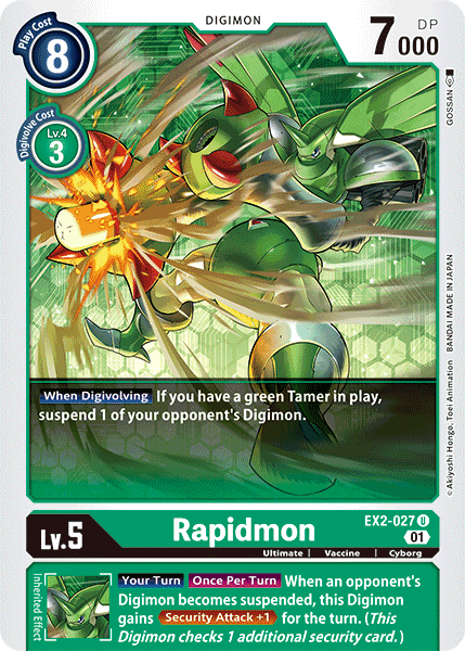 Rapidmon [EX2-027] [Digital Hazard] | Anubis Games and Hobby