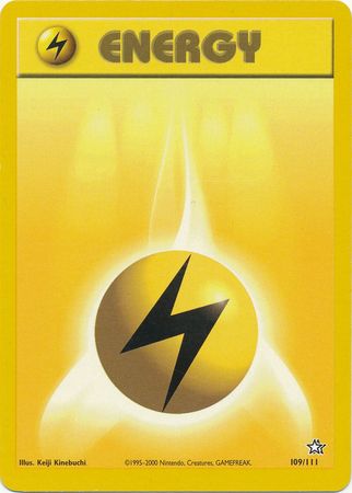 Lightning Energy (109/111) [Neo Genesis Unlimited] | Anubis Games and Hobby