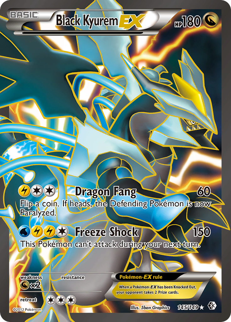 Black Kyurem EX (145/149) [Black & White: Boundaries Crossed] | Anubis Games and Hobby