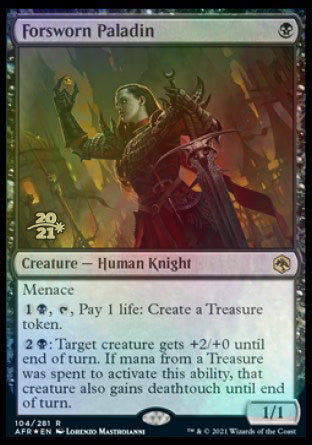 Forsworn Paladin [Dungeons & Dragons: Adventures in the Forgotten Realms Prerelease Promos] | Anubis Games and Hobby