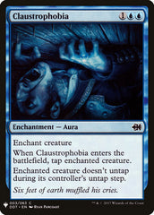 Claustrophobia [Mystery Booster] | Anubis Games and Hobby