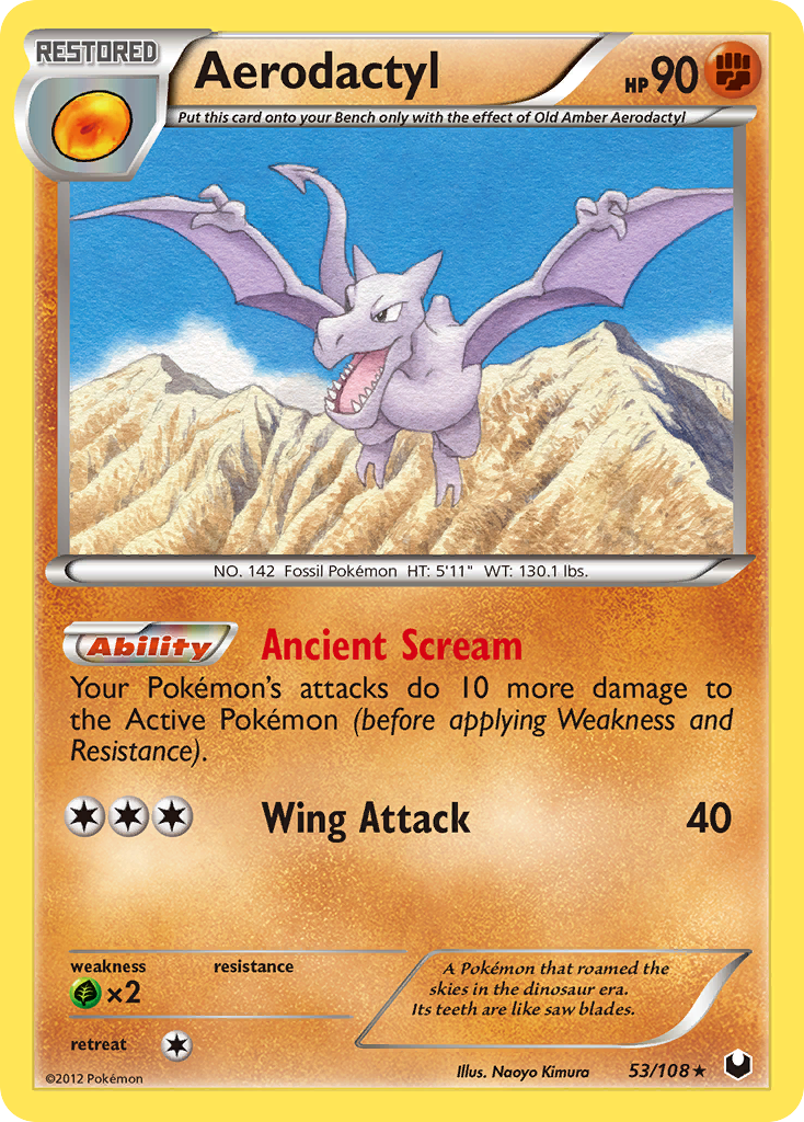 Aerodactyl (53/108) [Black & White: Dark Explorers] | Anubis Games and Hobby