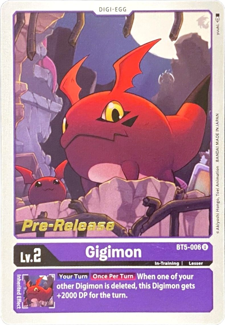 Gigimon [BT5-006] [Battle of Omni Pre-Release Promos] | Anubis Games and Hobby