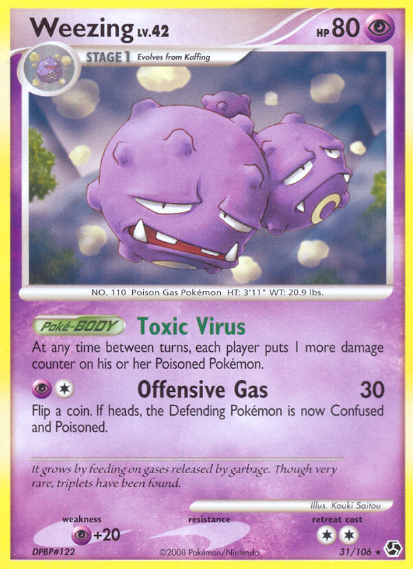 Weezing (31/106) [Diamond & Pearl: Great Encounters] | Anubis Games and Hobby