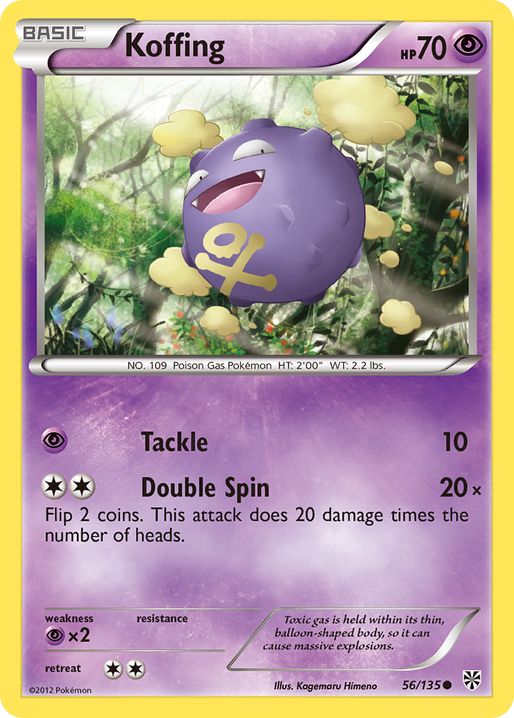 Koffing (56/135) [Black & White: Plasma Storm] | Anubis Games and Hobby