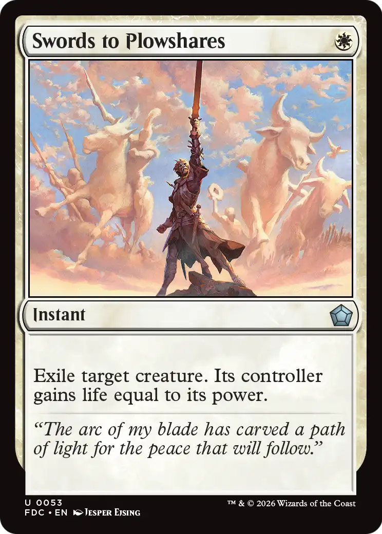 Swords to Plowshares [Foundations Commander] | Anubis Games and Hobby