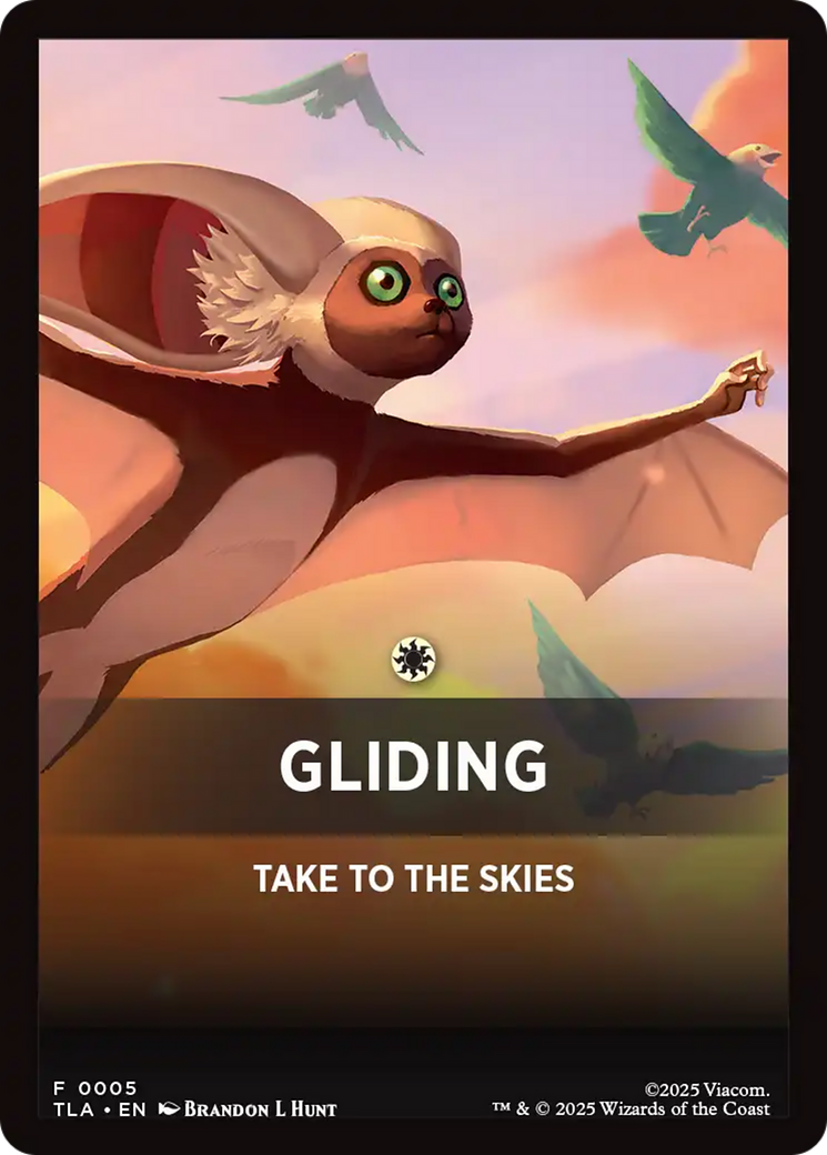 Gliding Theme Card [Avatar: The Last Airbender Tokens] | Anubis Games and Hobby