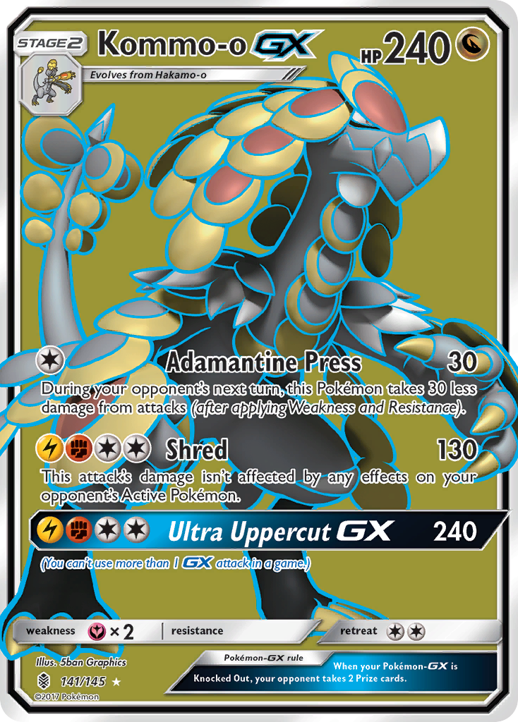 Kommo-o GX (141/145) [Sun & Moon: Guardians Rising] | Anubis Games and Hobby