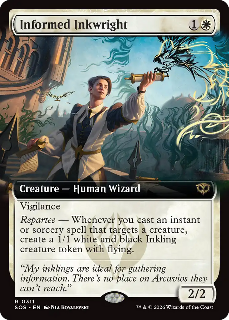 Informed Inkwright (Extended Art) [Secrets of Strixhaven] | Anubis Games and Hobby