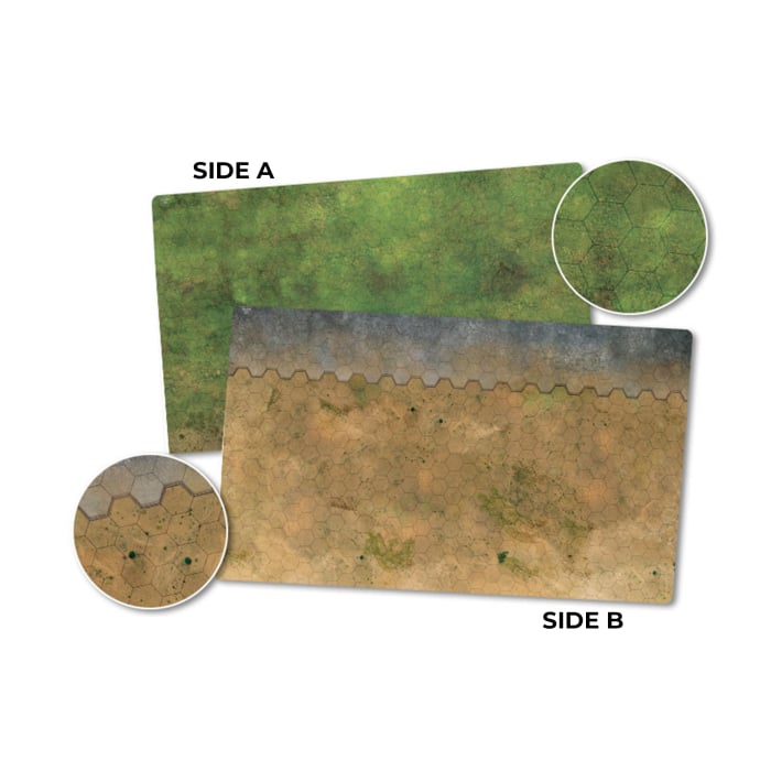 Hextech: Game Mat - Grasslands/Arid/Urban | Anubis Games and Hobby