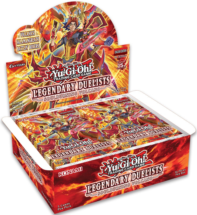 Legendary Duelists Soulburning Volcano Booster Box | Anubis Games and Hobby