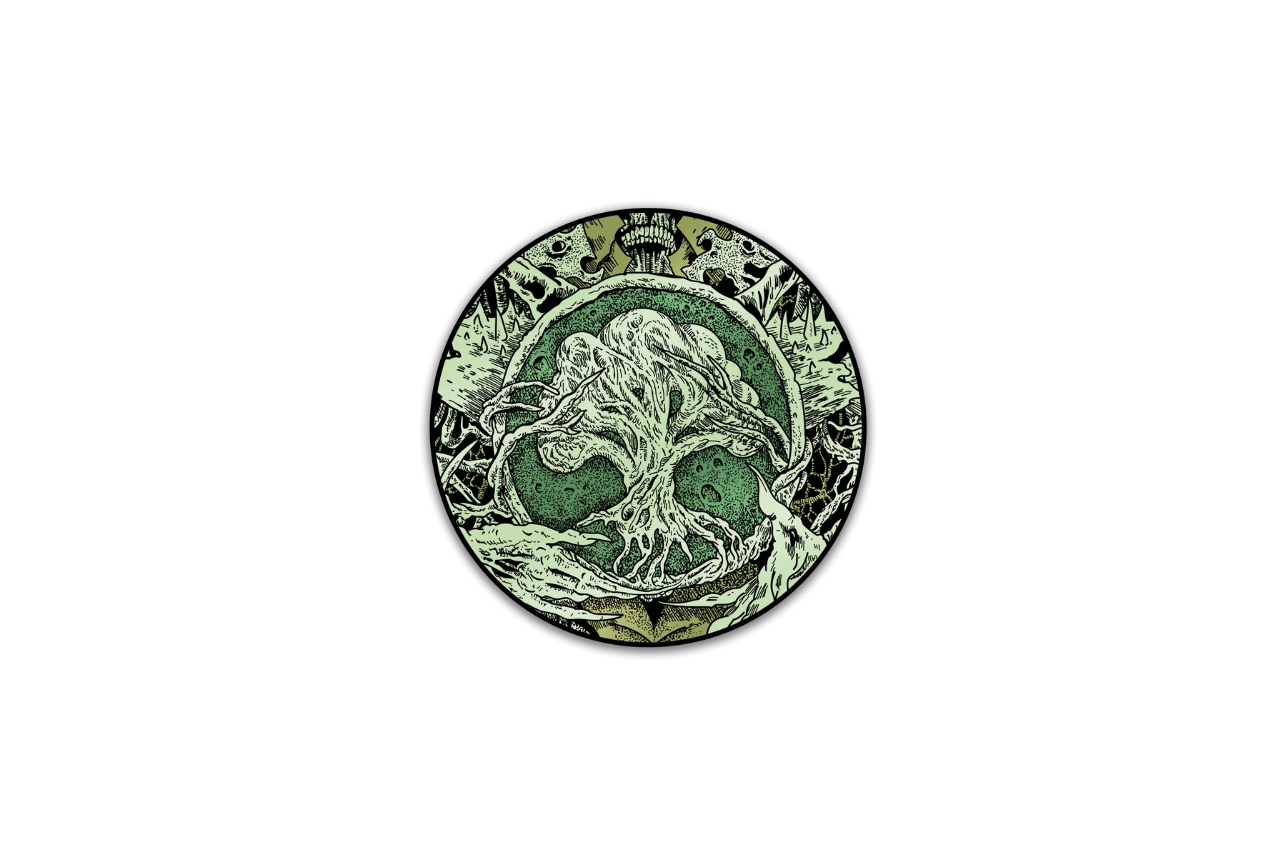 Pinfinity AR Pin - Infected Mana Symbol - Forest | Anubis Games and Hobby