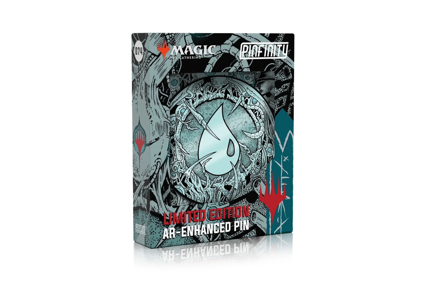 Pinfinity AR Pin - Infected Mana Symbol - Island | Anubis Games and Hobby