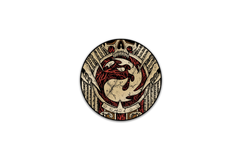 Pinfinity AR Pin - Infected Mana Symbol - Mountain | Anubis Games and Hobby