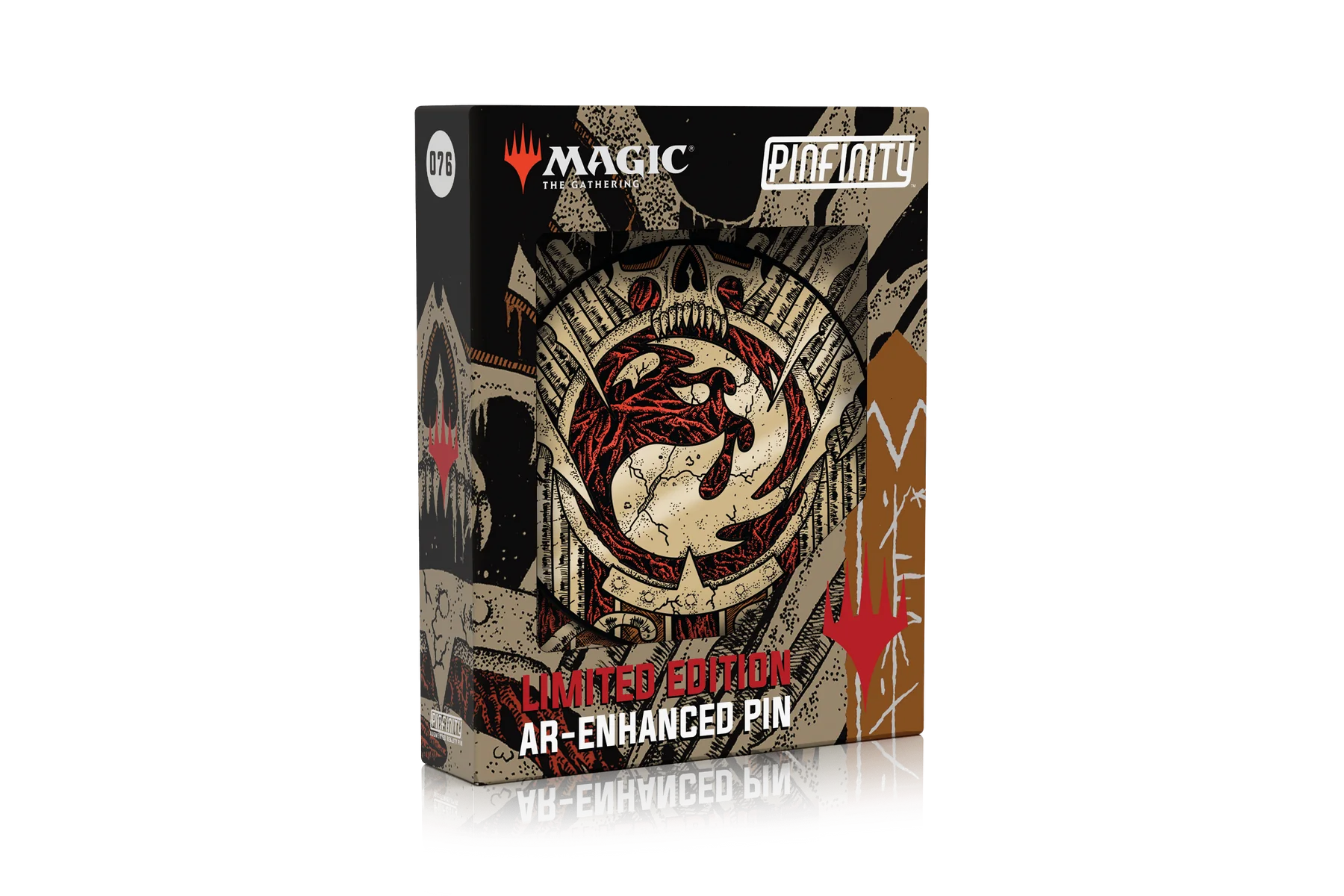Pinfinity AR Pin - Infected Mana Symbol - Mountain | Anubis Games and Hobby