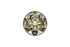 Pinfinity AR Pin - Infected Mana Symbol - Plains | Anubis Games and Hobby