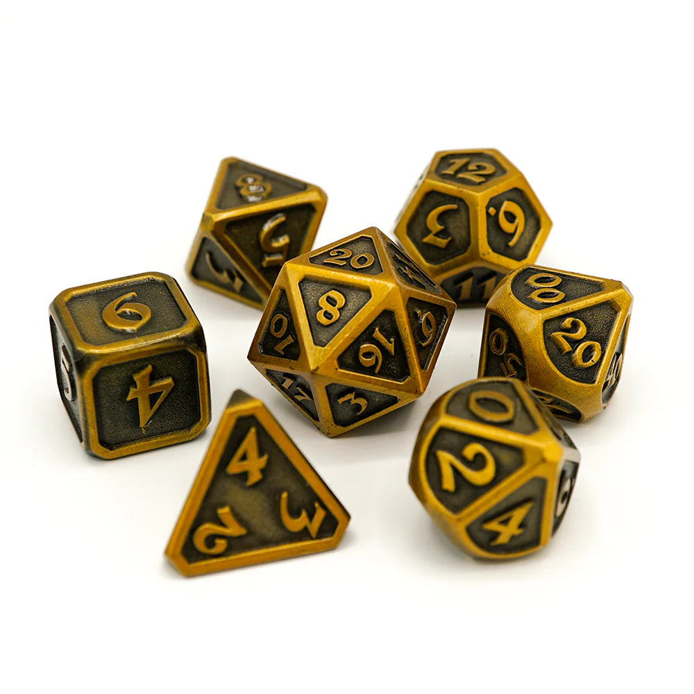 Mythica Battleworn Gold 7 Set | Anubis Games and Hobby