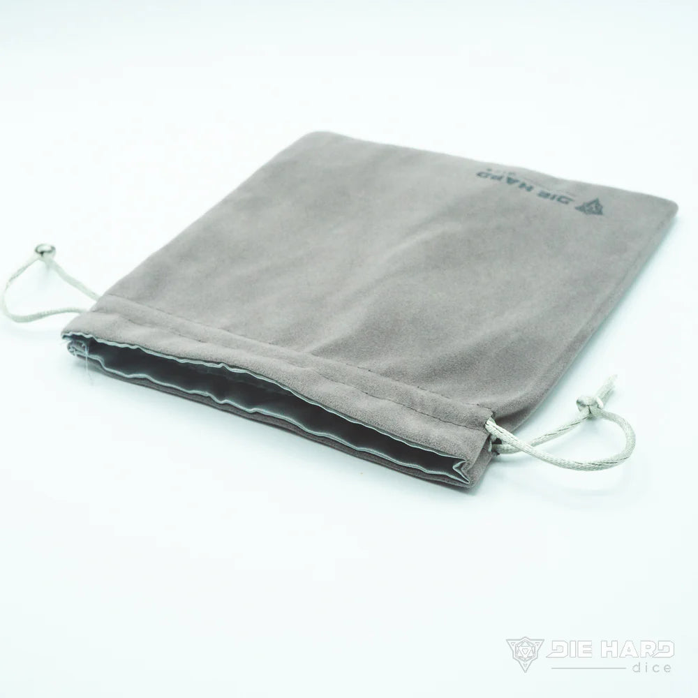Velvet Dice Bag - Medium Light Gray | Anubis Games and Hobby