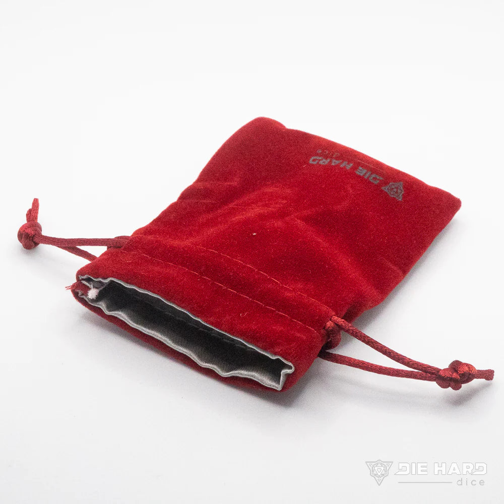 Velvet Dice Bag - Small Crimson Red | Anubis Games and Hobby