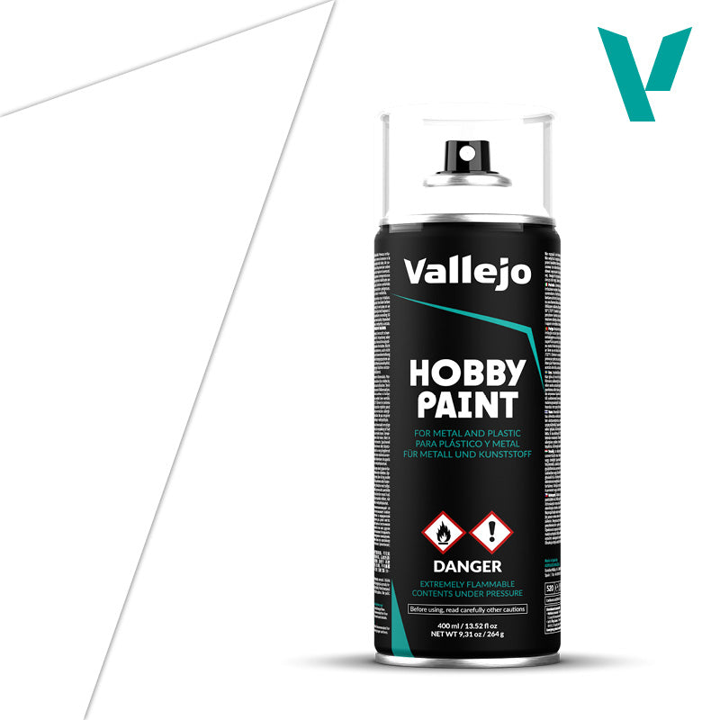 White Primer Vallejo Spray (400ml) | Anubis Games and Hobby