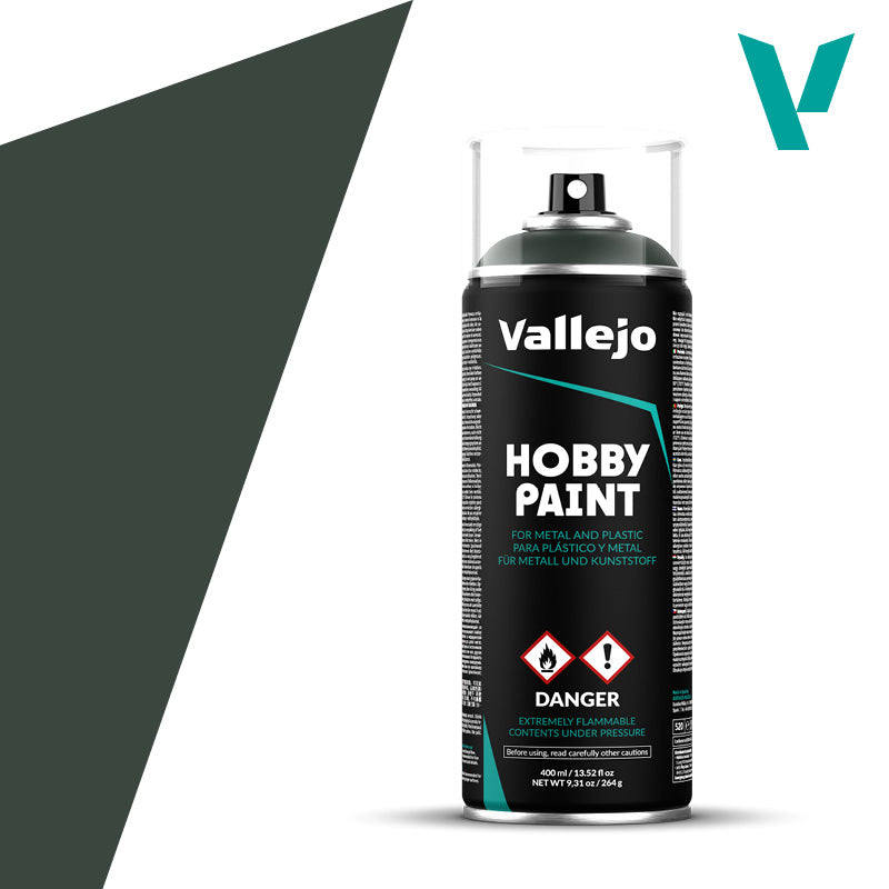 Dark Green Vallejo Spray (400ml) | Anubis Games and Hobby