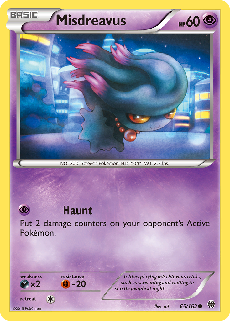 Misdreavus (65/162) [XY: BREAKthrough] | Anubis Games and Hobby