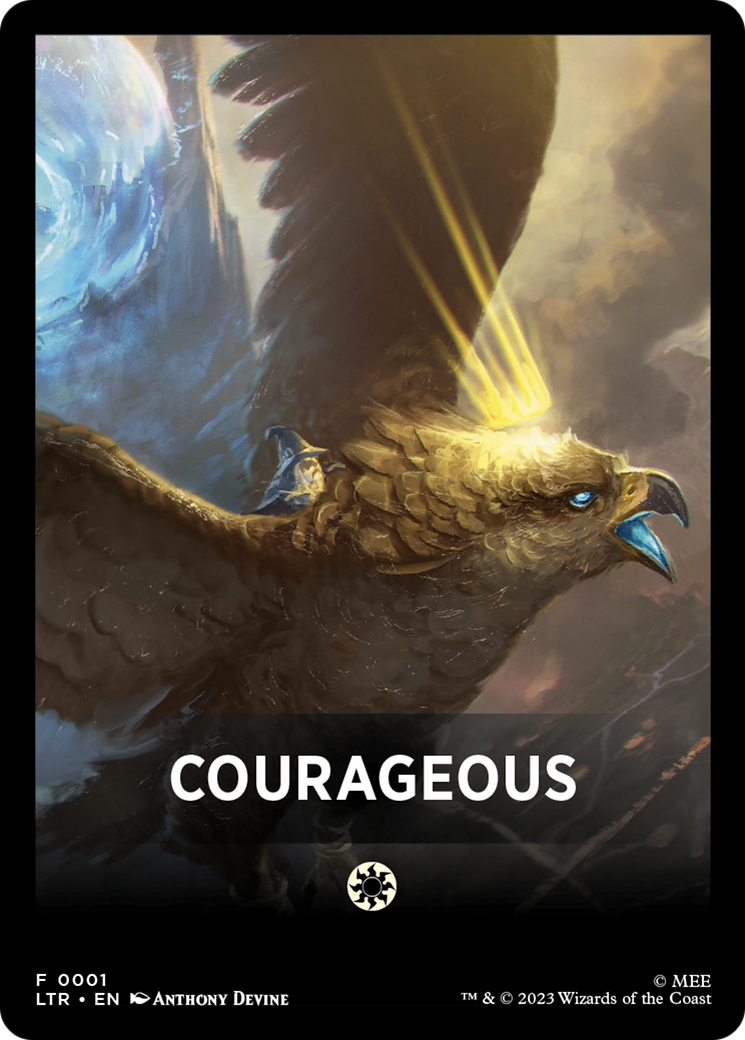 Courageous Theme Card [The Lord of the Rings: Tales of Middle-Earth Tokens] | Anubis Games and Hobby